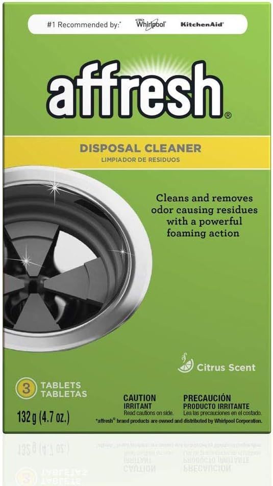 Affresh Garbage Disposal Cleaner, 3 Tablets | Removes Odor Causing Residues, U.S. EPA Safer Choic... | Amazon (US)