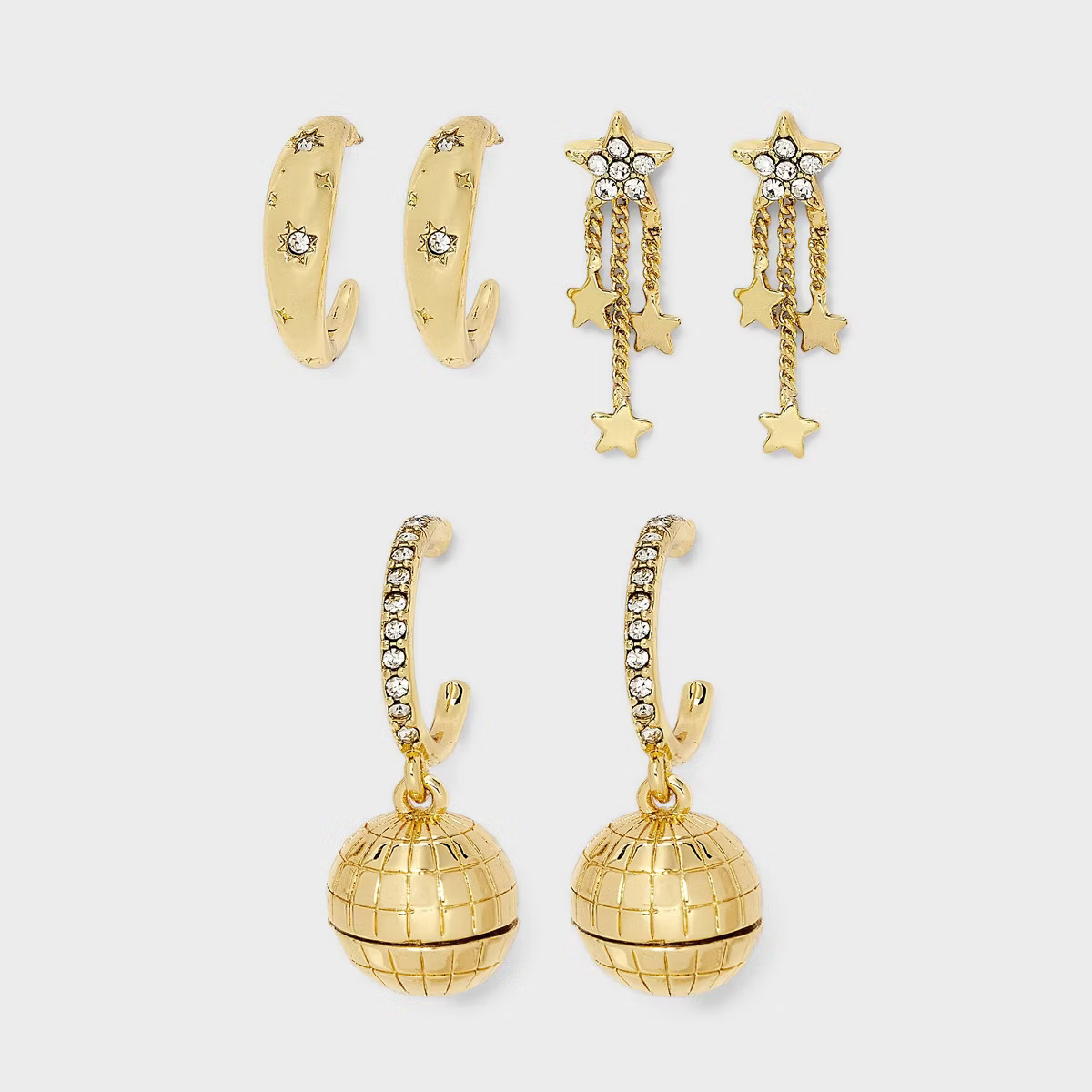 SUGARFIX by BaubleBar Party 101 Earring Set - Gold | Target