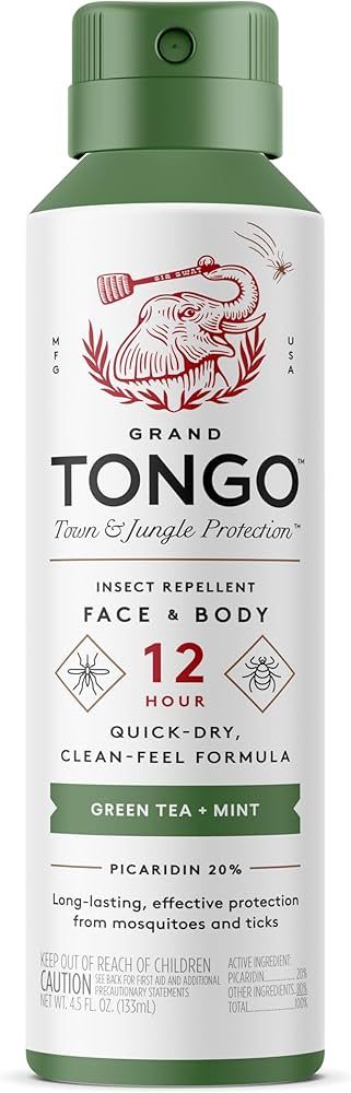 Amazon.com: Grand Tongo DEET-Free Green Tea + Mint Insect Repellent with Picaridin- The 12 Hour P... | Amazon (US)