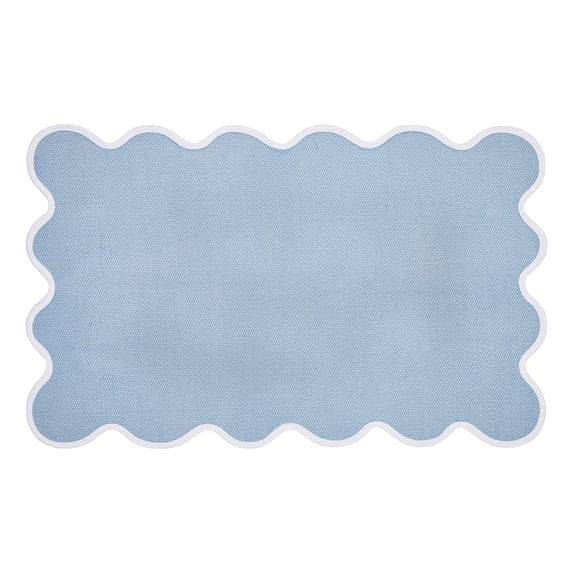 My Texas House Blue Scallop Indoor/Outdoor Layering Rug, 24" x 38" | Walmart (US)