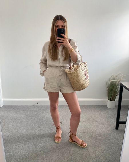 Early summer basics ☀️

Linen shirt - the perfect layer for hot days. I love wearing mine buttoned up or open over a vest top. It’s also a great swimwear cover up too. 

My sandals are old Zara. 

#LTKeurope #LTKstyletip #LTKSeasonal