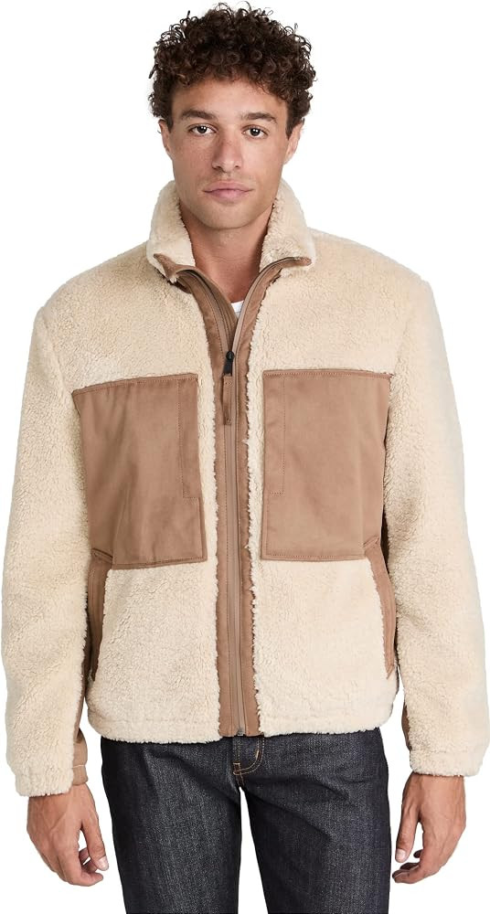 Vince Men's Sherpa Zip Jacket | Amazon (US)