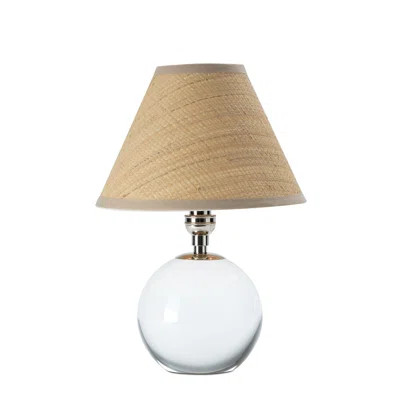 Giorgio Crystal Mini Lamp (Natural Brass with Rattan Shade) | Wayfair North America