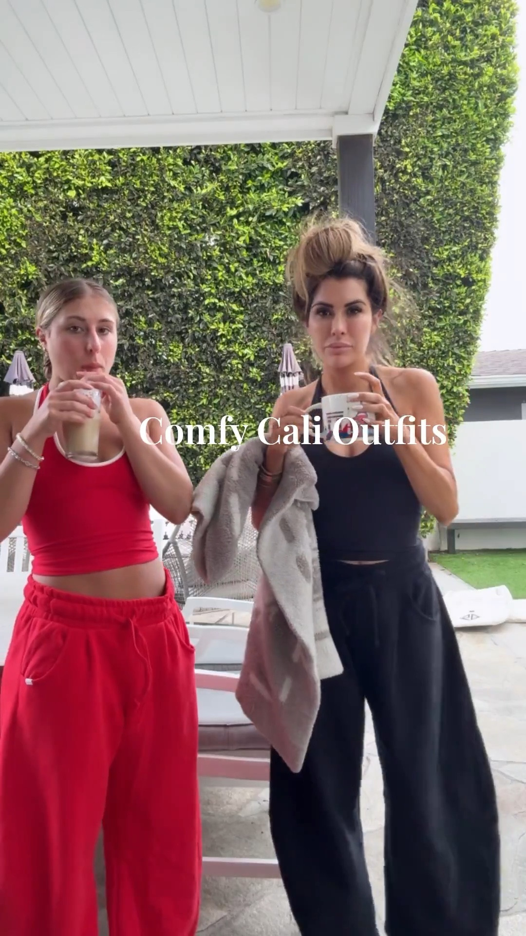 We are both wearing a size small in the halter and I’m a small in the barrel sweatpants! 

#LTKSeasonal #LTKStyleTip