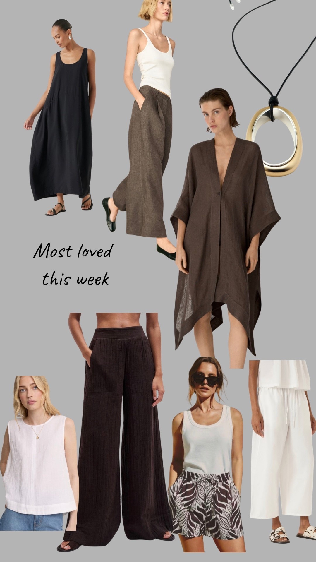 The pieces you’ve loved most this week. The most stunning kaftan for poolside chic, fabulous cheesecloth trousers, printed shirts, a statement pendant, and the floatiest dress xx
(You all have excellent taste 😉)

#LTKsummer #LTKstyletip