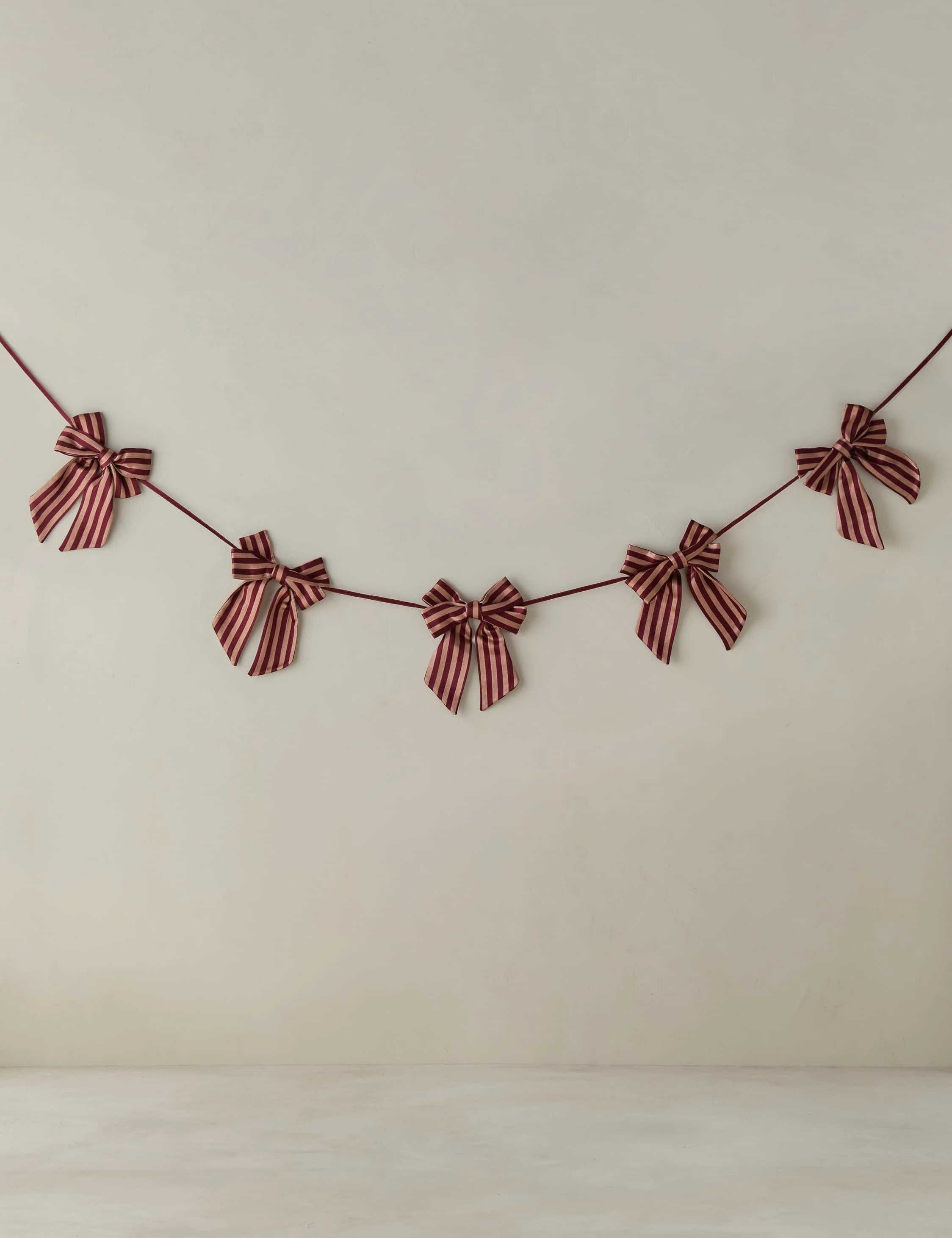 Talcott Striped Bow Garland | Lulu and Georgia 
