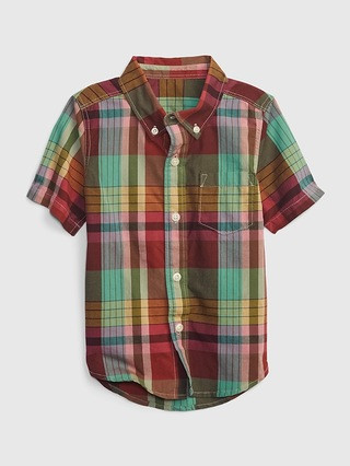 Toddler Poplin Button-Down Shirt | Gap (US)