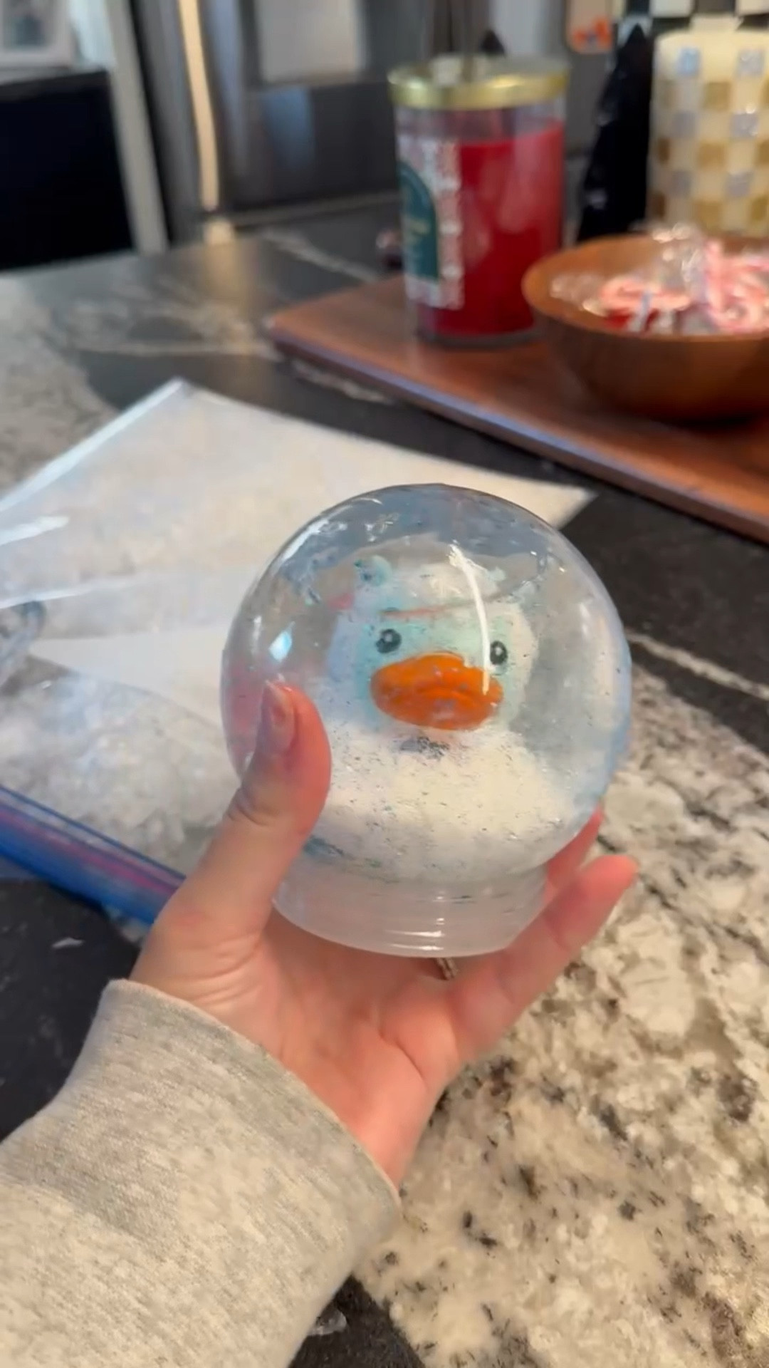 DIY snowglobe! fun little craft you can do with your kiddos! #michaels #diy #snowglobe #kidscraft 

#LTKHoliday #LTKKids