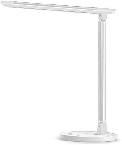TaoTronics LED Desk Lamp, Eye-caring Table Lamps, Dimmable Office Lamp with USB Charging Port, 5 ... | Amazon (US)