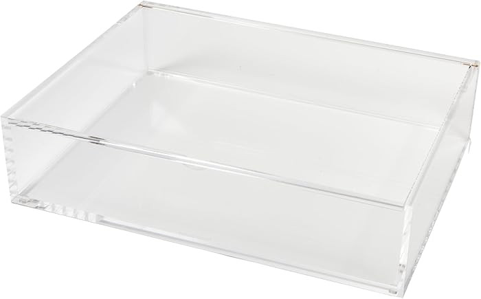 russell+hazel Large Acrylic Flip Box, 12.5” x 6.5”, Desktop Organization, Clear, 1 Count, 981... | Amazon (US)