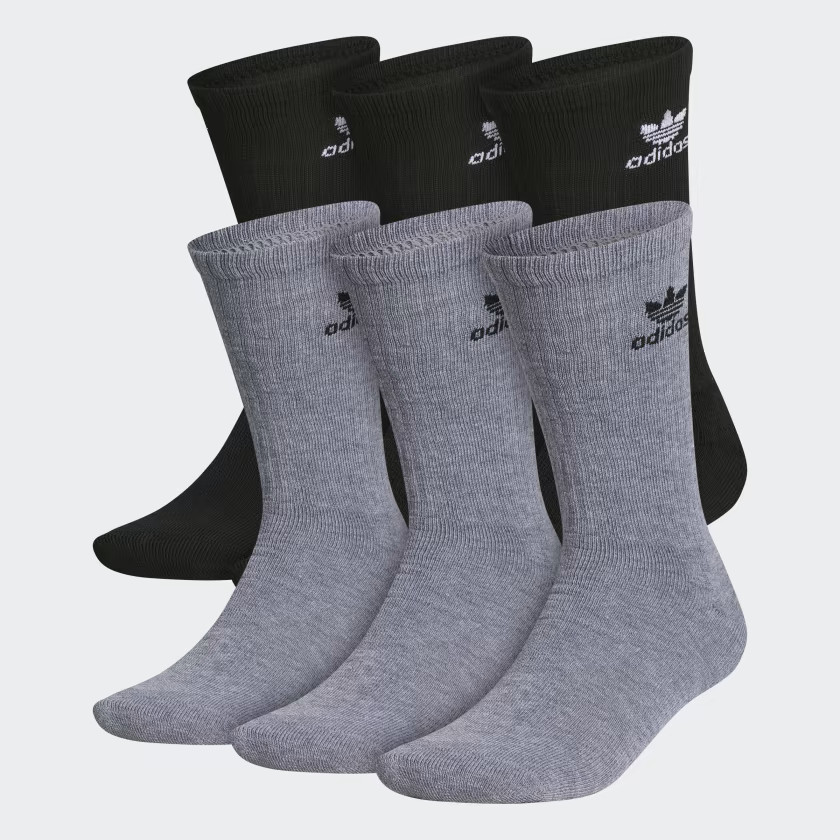 Trefoil Crew Socks 6 Pairs | adidas (US)