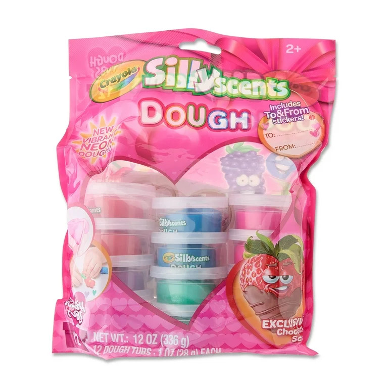 Crayola Silly Scents 12-Pack Dough Set for Creative Play and Valentine’s Day | Walmart (US)