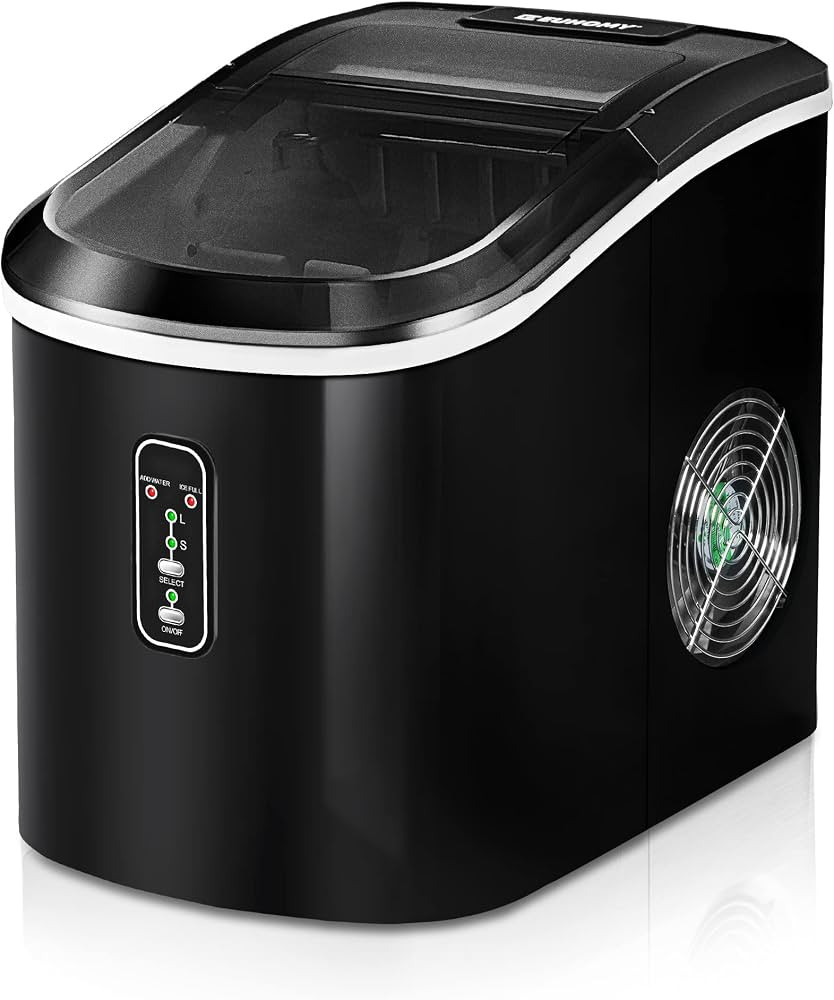 EUHOMY Ice Maker Machine Countertop, 26 lbs in 24 Hours, 9 Cubes Ready in 6 Mins, Self-Clean Elec... | Amazon (US)