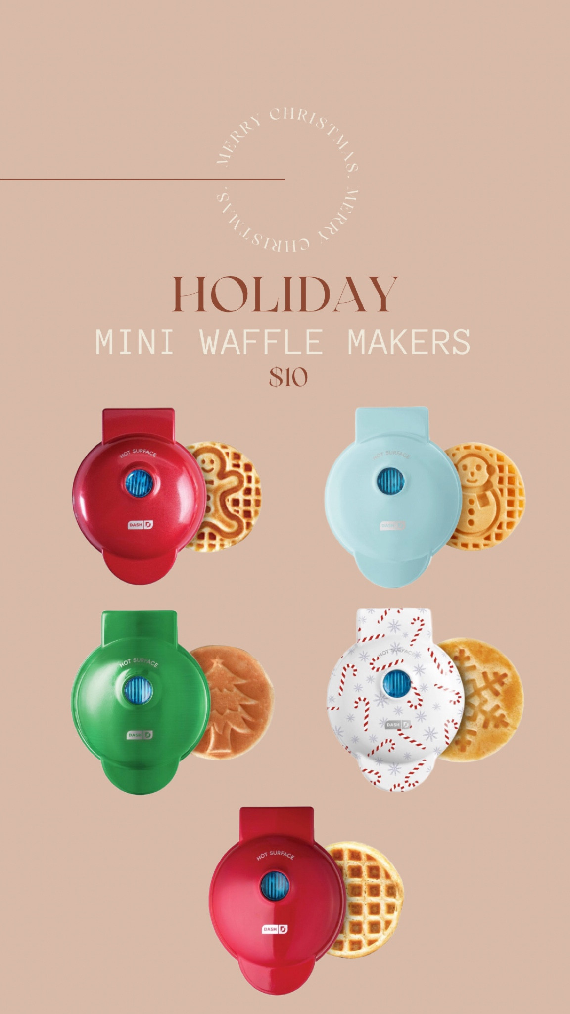 Christmas Tree Mini Waffle Maker curated on LTK