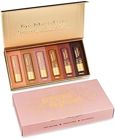 Poppy & Pout 100% Natural Lip Tints, Cardboard Tube, Hand-filled, Beeswax, Vitamin E, Coconut Oil... | Amazon (US)