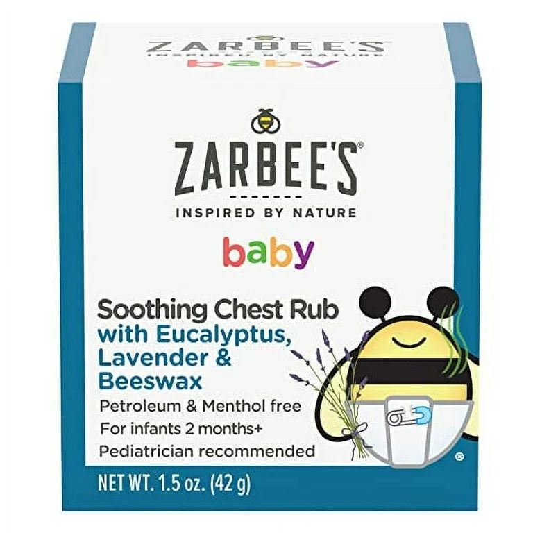 Zarbee's Baby Soothing Chest Rub with Eucalyptus & Lavender, Petroleum-Free Safe and Effective Fo... | Walmart (US)
