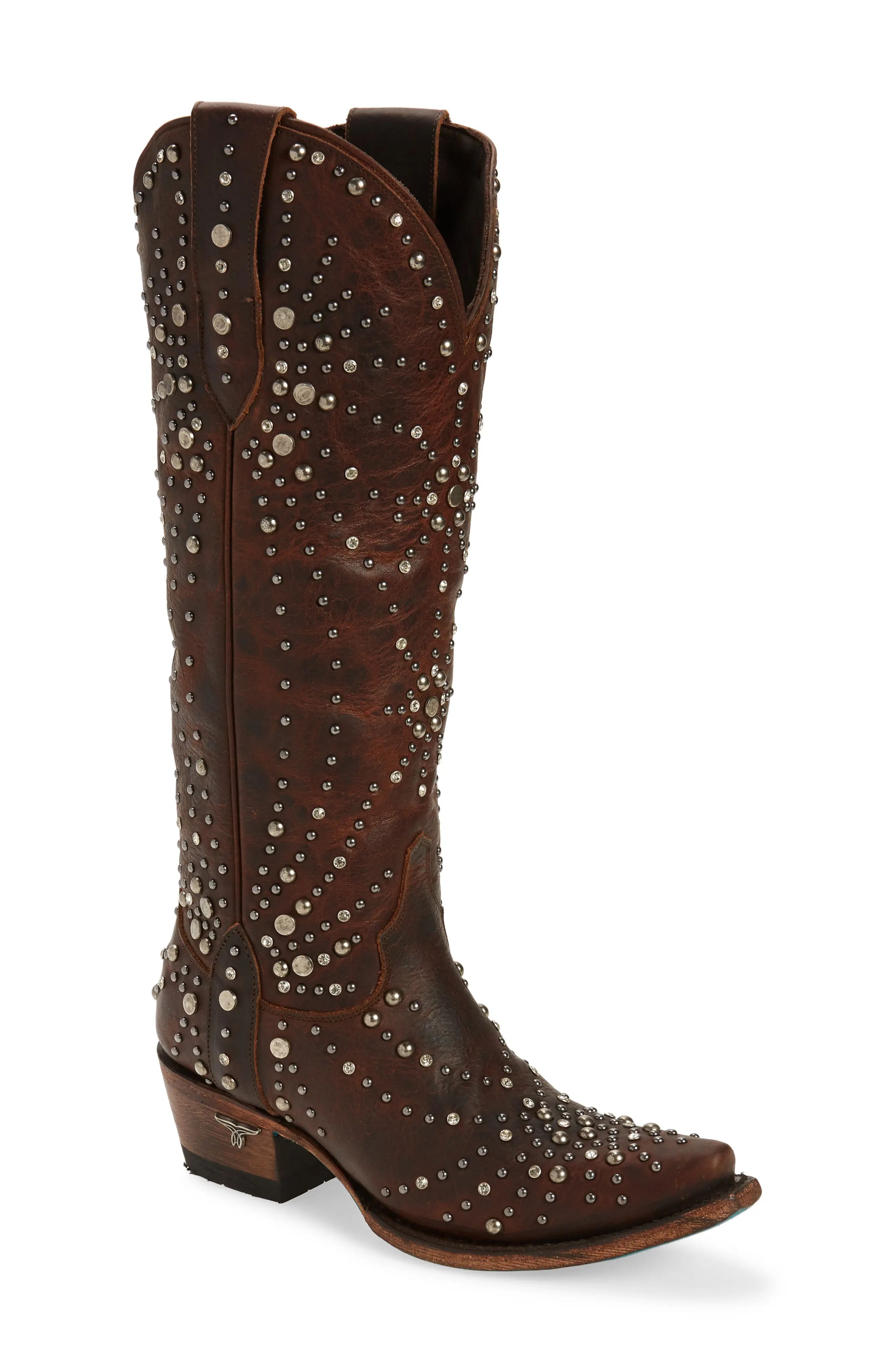 Women's Lane Boots Sparks Fly Studded Western Boot, Size 11 M - Brown | Nordstrom