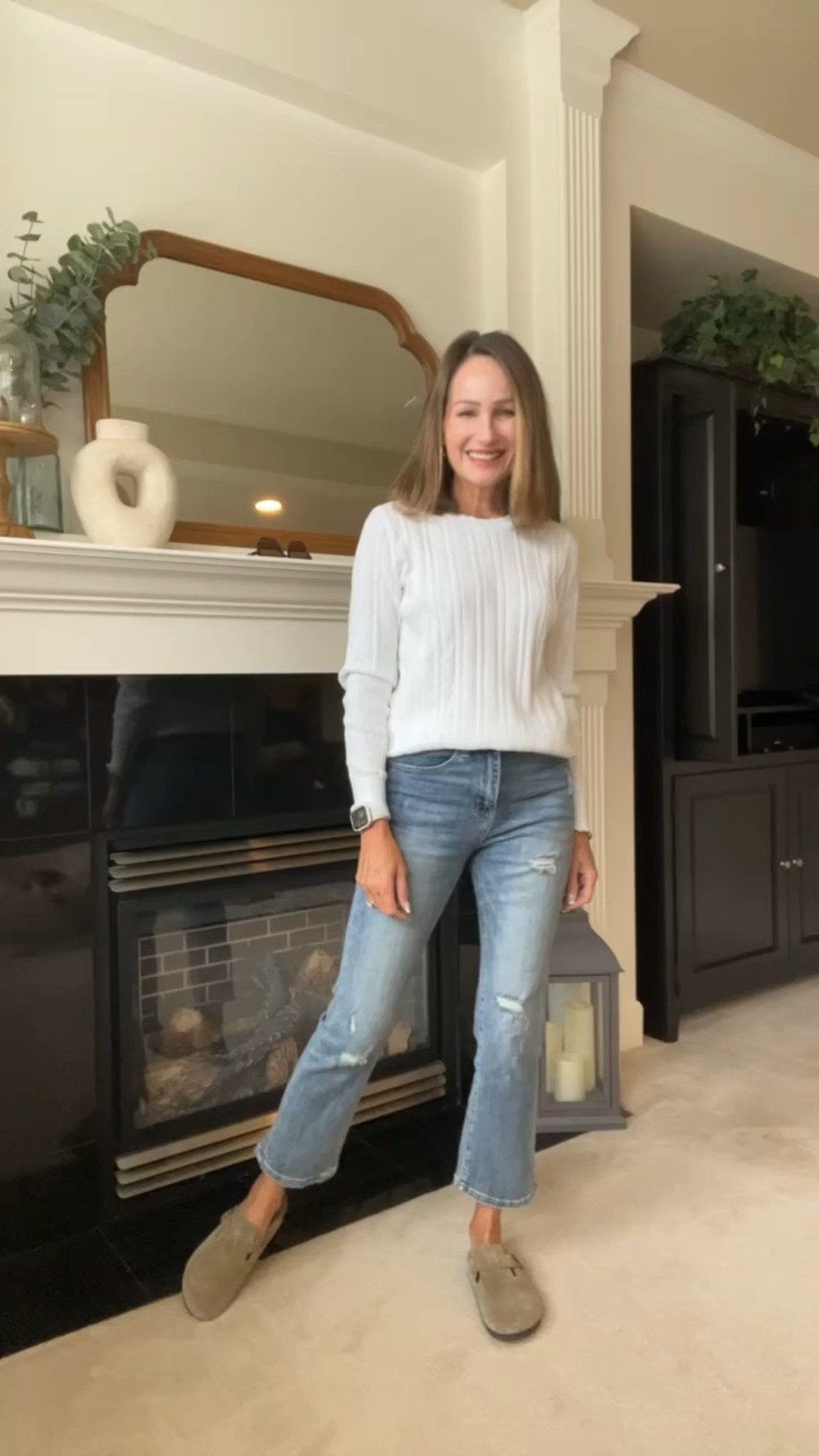 Styling 3 Amazon sweaters. Not itchy, great quality. 

#LTKFindsUnder50 #LTKVideo #LTKOver40