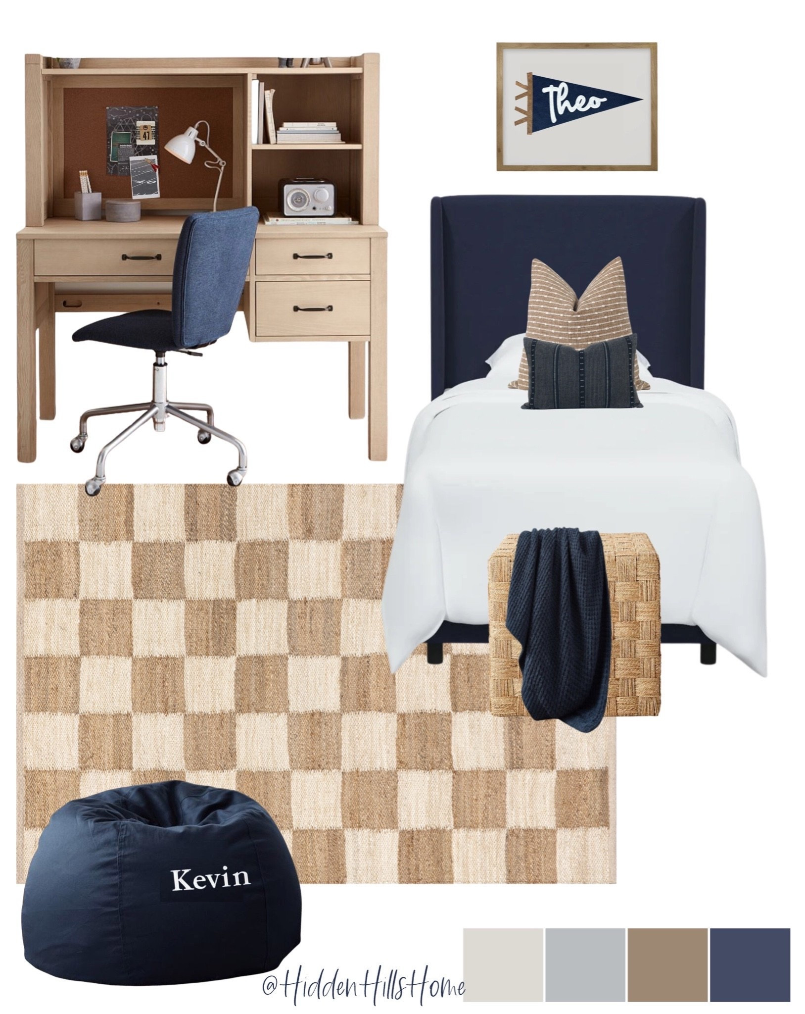 Boys bedroom decor mood board, boys room design, home decor ideas, kids bedroom inspiration, boys room design #boysroom

#LTKHome #LTKSaleAlert #LTKKids
