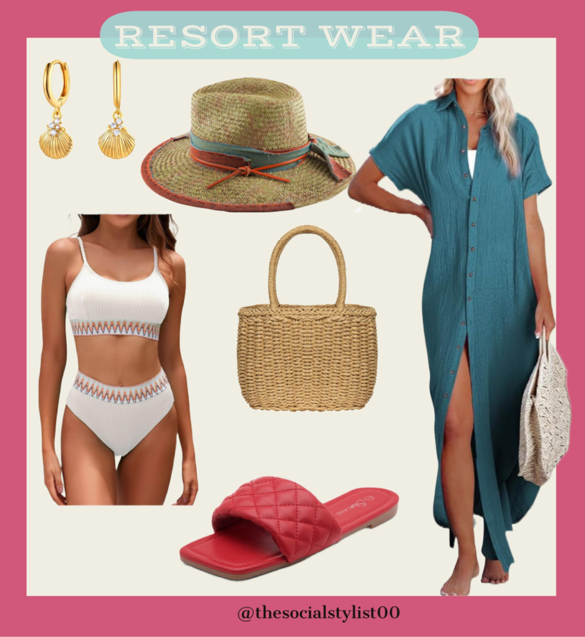 Resort Wear
Vacation outfit, swimsuit, coverup, bikini, full coverage, sandals, beach tote, beach bag, sun hat, tropical, beach outfit, beach fashion, bikini, Amazon fashion, Amazon finds, spring break, boho, tulum, Cabo, Mexico, Caribbean 

#LTKswim #LTKstyletip #LTKSpringSale