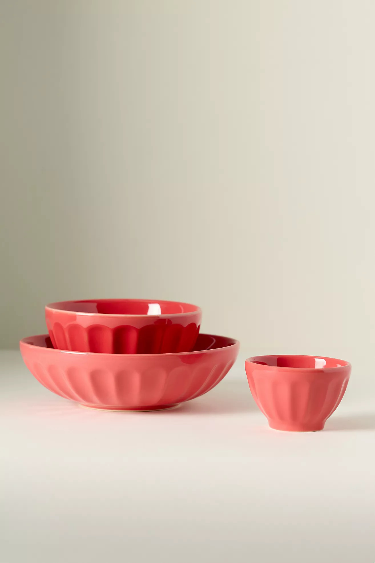 The Amelie Latte Stoneware Cereal Bowls, Set of 4 | Anthropologie (US)