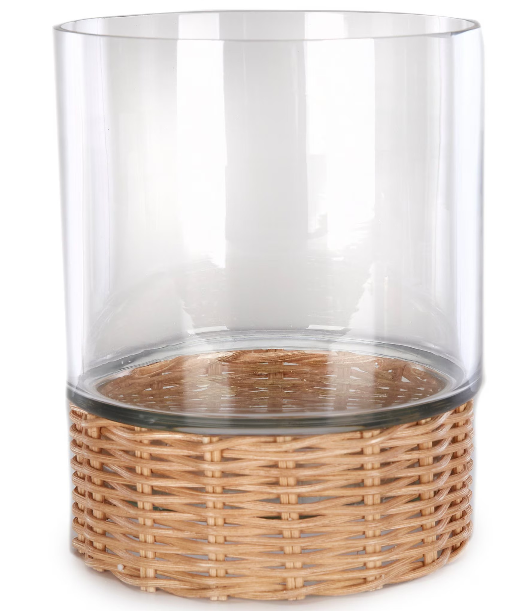 x Nellie Howard Ossi Collection Rattan Hurricane/ Vase | Dillard's