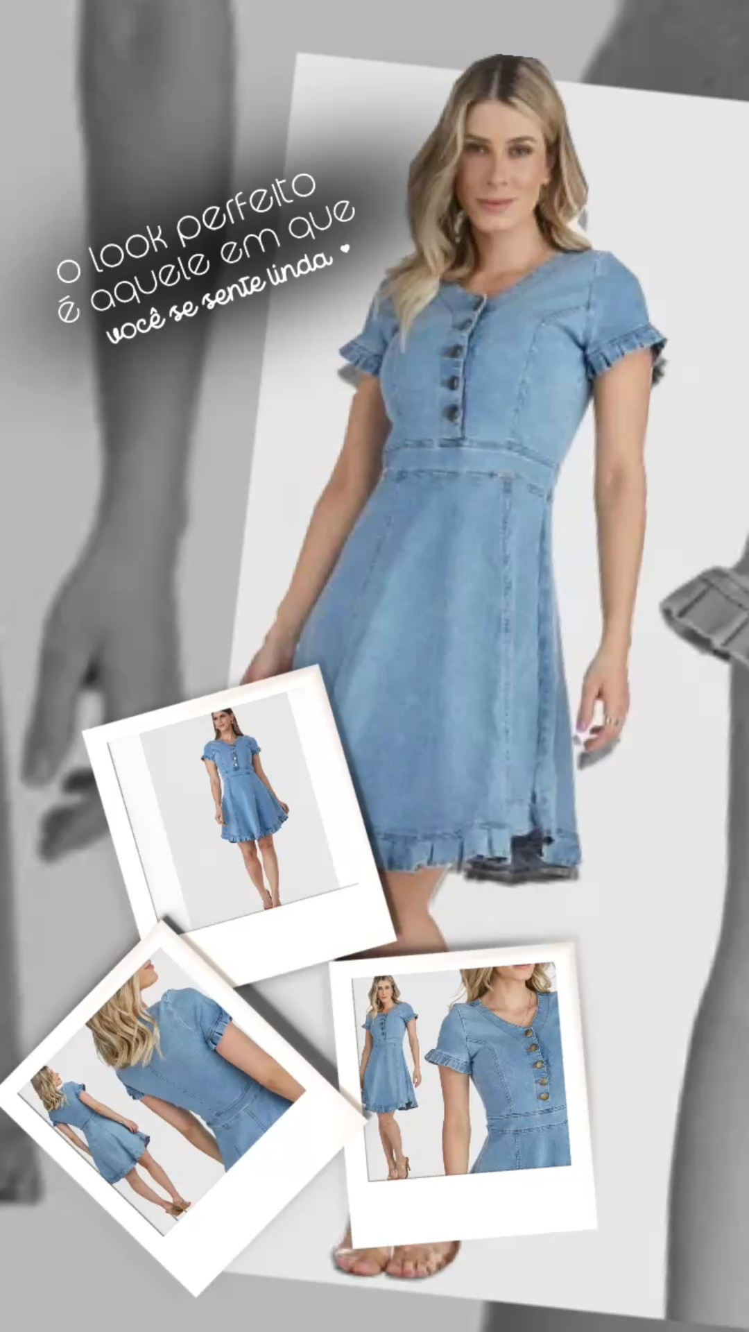 Vestido HNO Jeans Midi Manga Curta Babados na Barra e Manga Azul - Azul

#LTKpromo #LTKmodamodesta #LTKbrasil