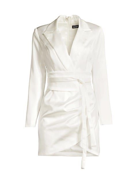 Belted Blazer Minidress | Saks Fifth Avenue