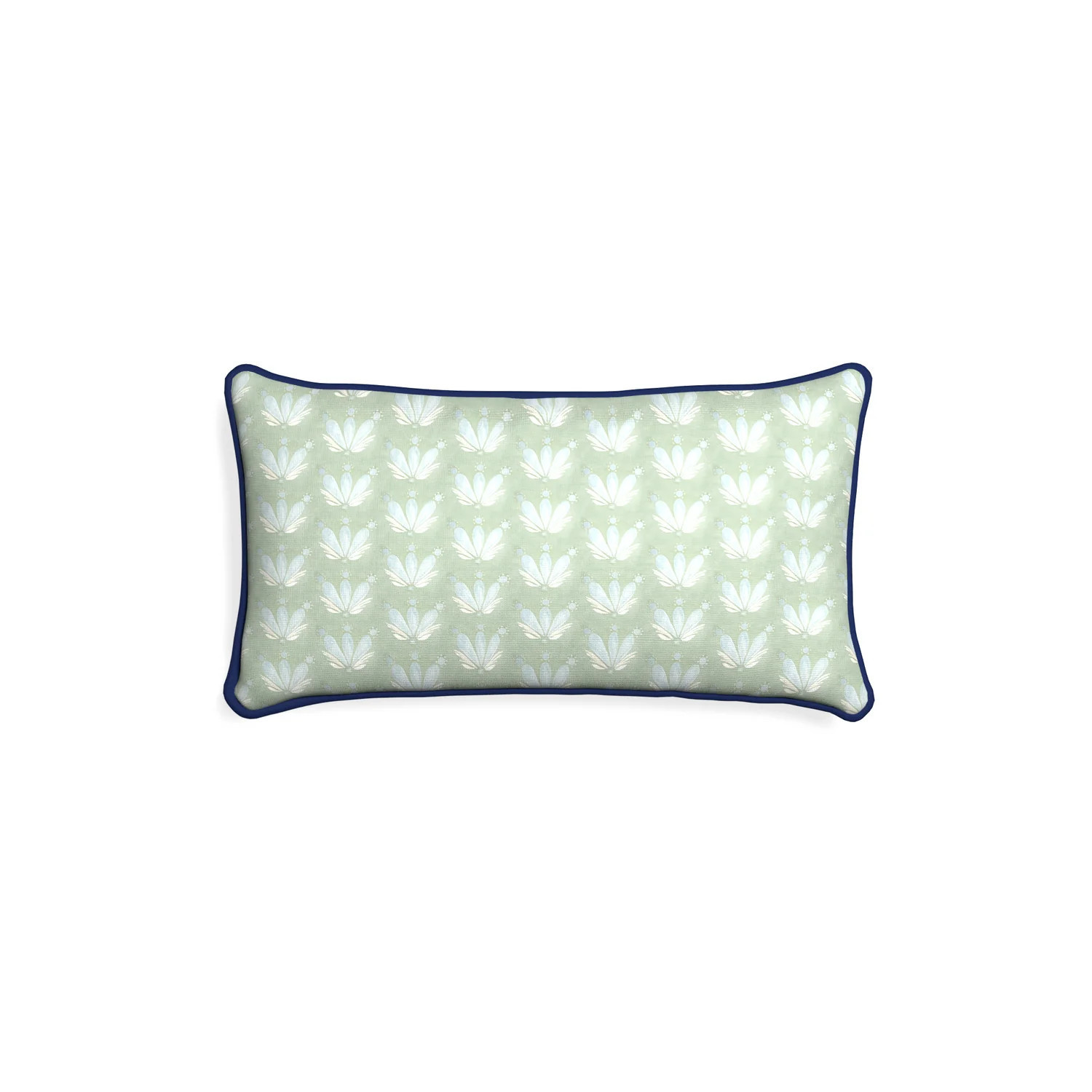 Custom Green and Blue Floral Drop Print Pillows | Pepper Home | Pepper