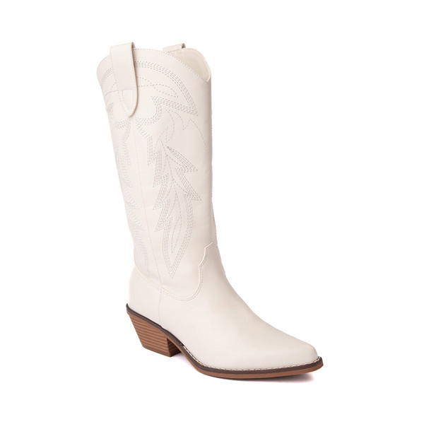 Womens Madden Girl Rangle Western Boot - Off White | Journeys