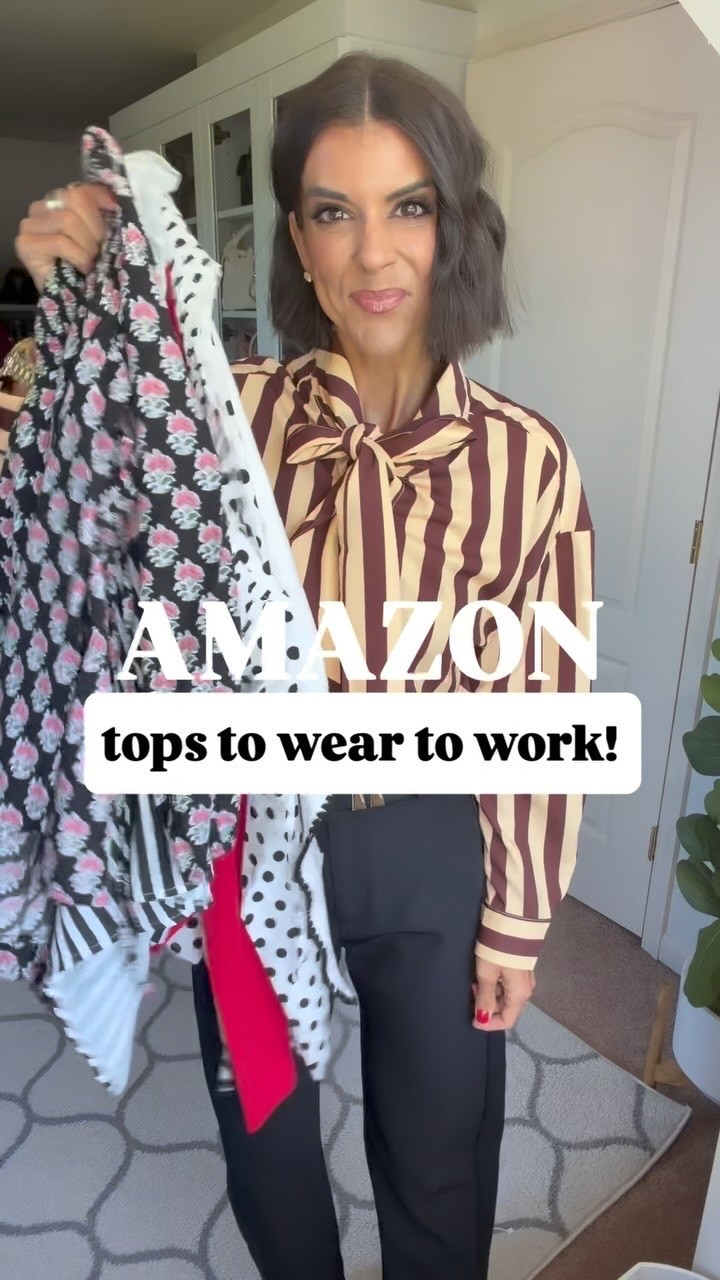 Amazon tops to wear to work! I’m 5’5 and in size small in all tops, size xs in trousers

#LTKdayinmylife #LTKgrwm #LTKmomlife