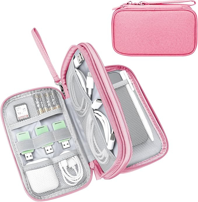 Electronics Travel Organizer,Portable Waterproof Electronic Travel Storage Bag for Small Charging... | Amazon (US)