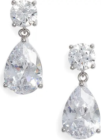 Cubic Zirconia Teardrop Earrings | Nordstrom