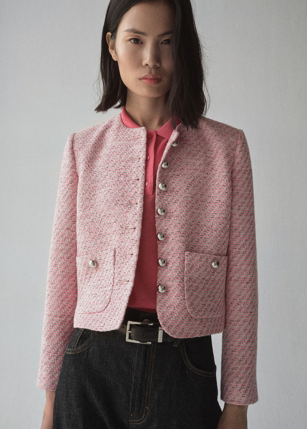 Fitted tweed jacket - Women | MANGO USA | Mango (US/MX/AU)