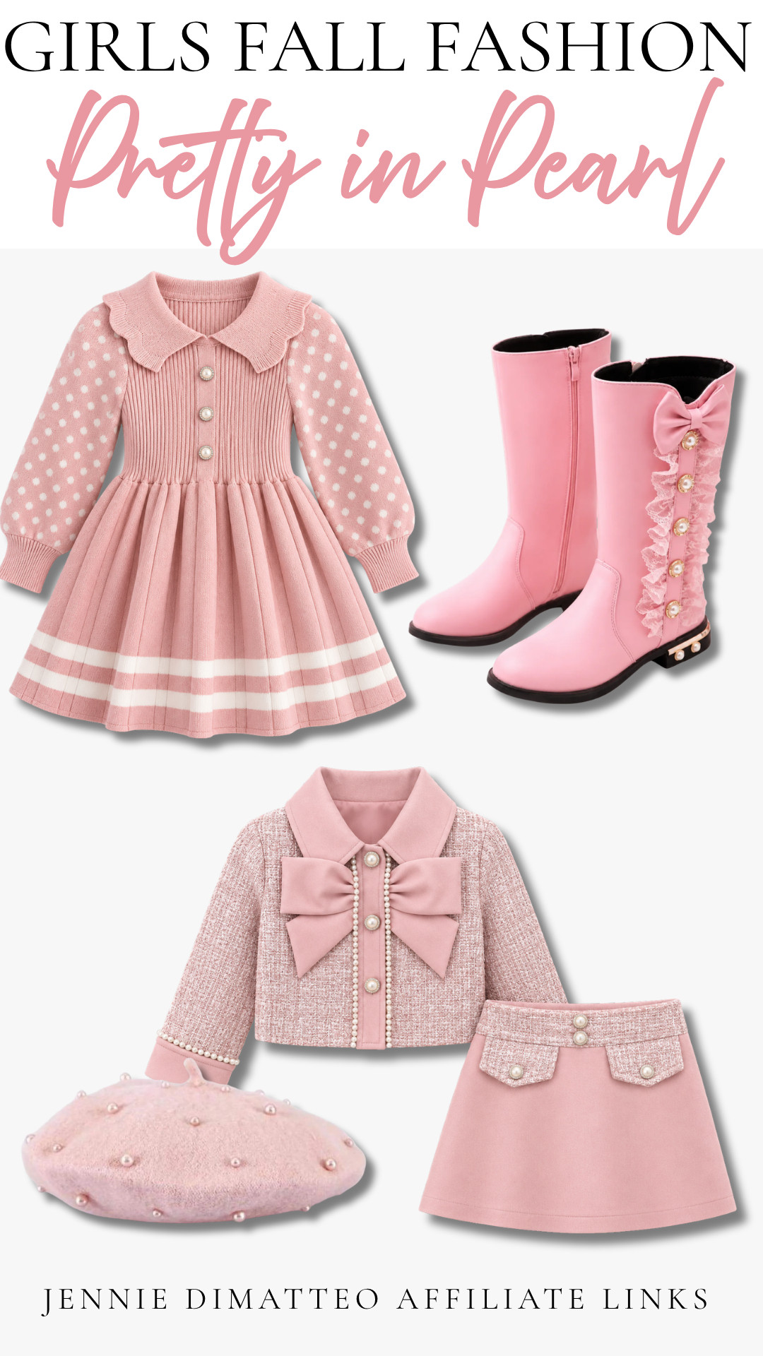 The pink + pearl combo is TOO cute 🎀🤍 These little fall pieces are giving girly girl everything! Loving the bows, knits, boots & all the sweet pearl details 💗

#GirlsFallFashion #GirlsFashion #KidsFashion #FallFashion #FallOutfits #GirlyStyle #PinkOutfits #PearlDetails #BowFashion #KidsStyle #FallFavorites #LTKKids #LTKFamily #LTKFinds #ShopLTK 

 #LTKootd #LTKBaby #LTKKids