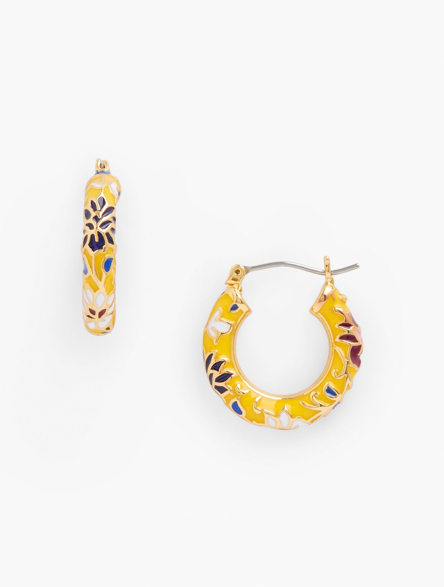 Cloisonné Hoop Earrings | Talbots