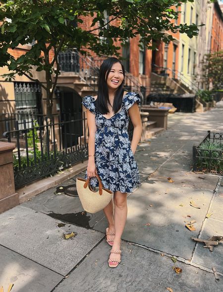 Navy floral dress (XS)
Floral mini dress
Navy dress with ruffle sleeves
Straw bag
Braided sandals (TTS)
Summer dress 
Abercrombie dress
Bridal shower dress
Baby shower dress

#LTKstyletip #LTKFind #LTKunder100