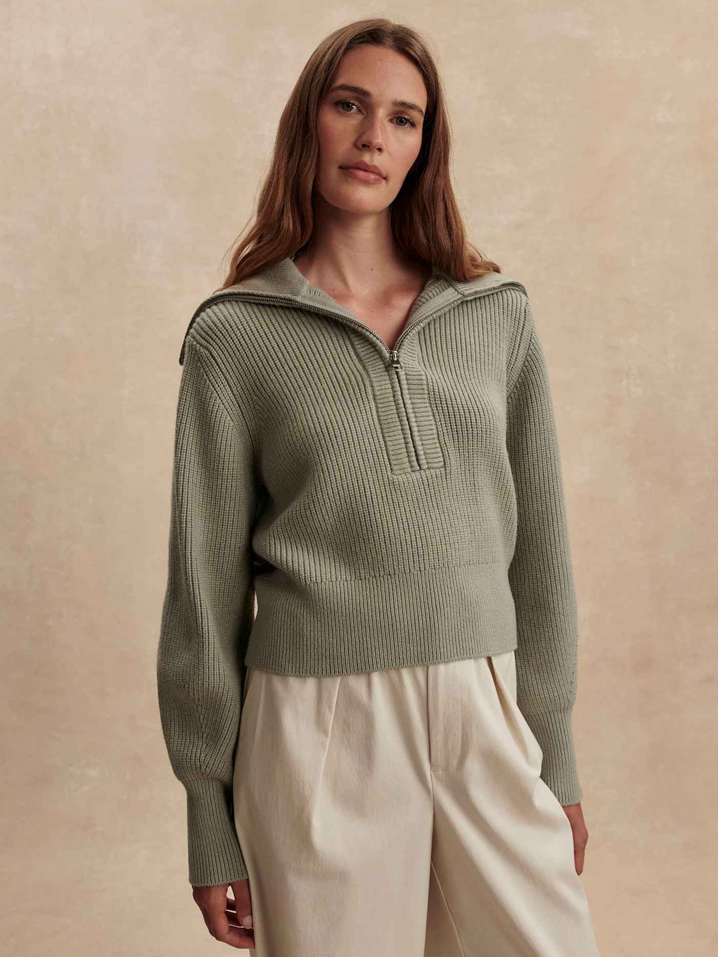 Maura Half Zip Rib Knit | Varley US | Varley US