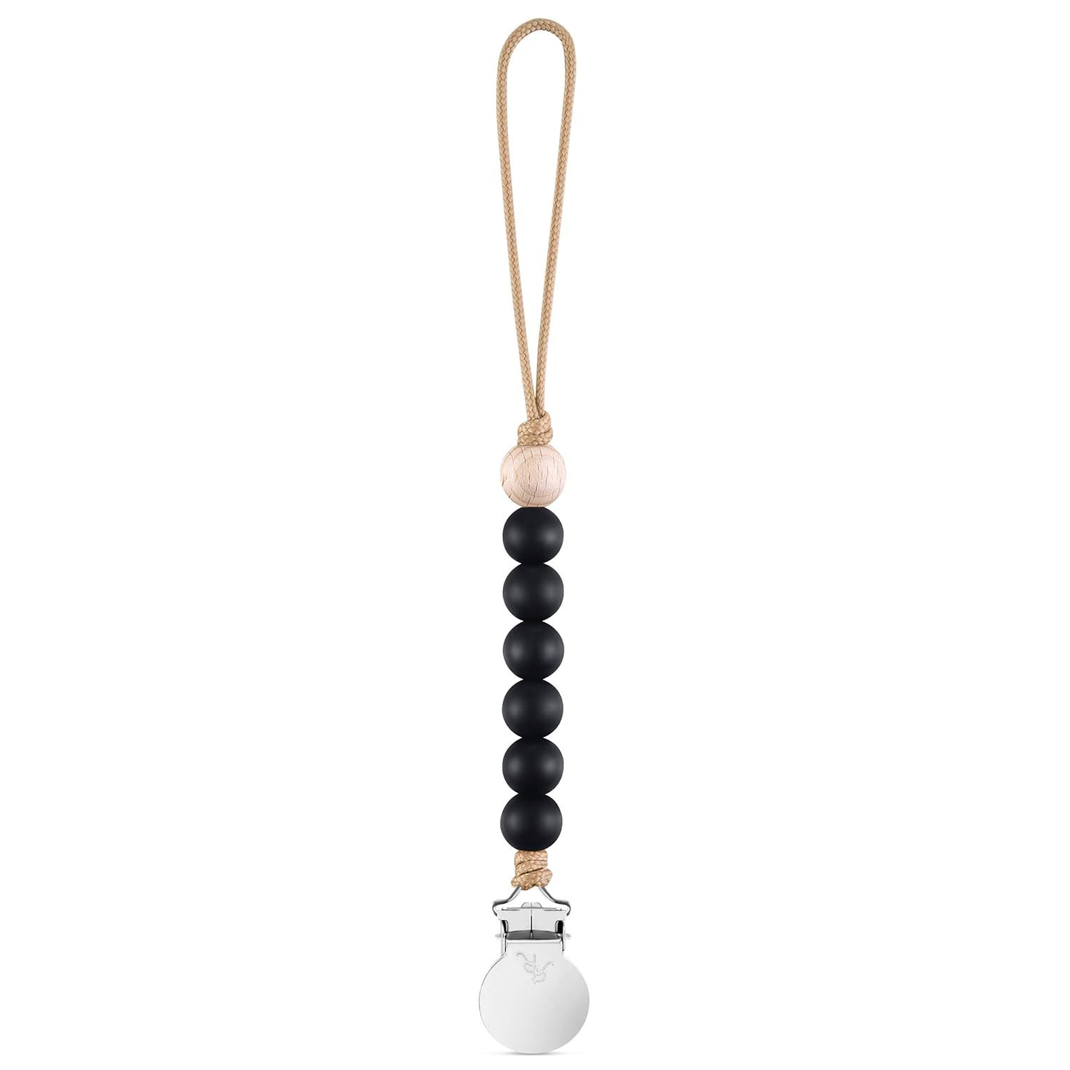 Ryan & Rose Pacifier Clip - Made by Moms in The USA - (Charley, Black) | Amazon (US)