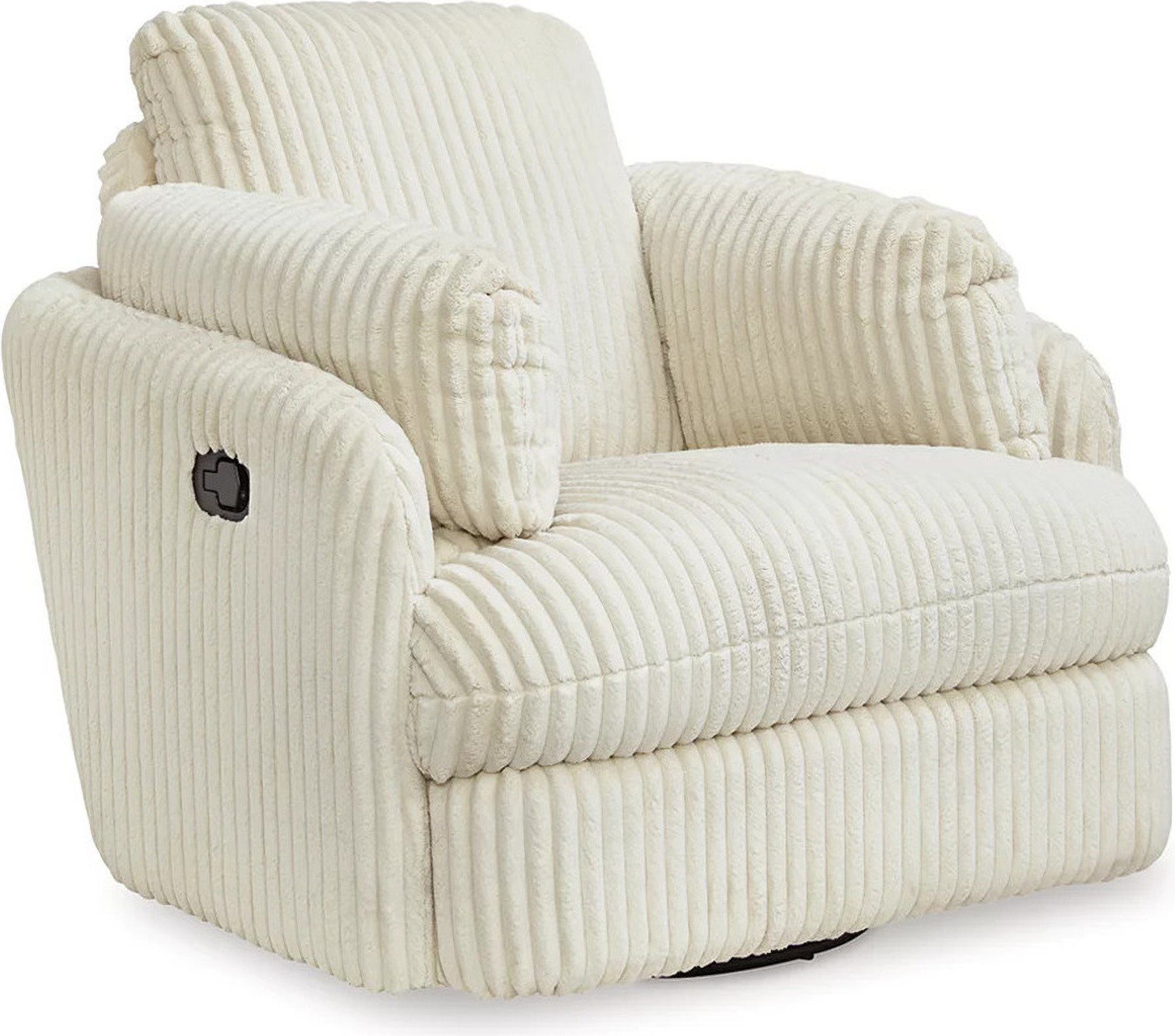 Tie-Breaker Swivel Glider Recliner In Ivory | 1stopbedrooms