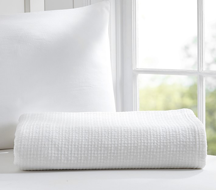Cotton Woven Organic Bed Blanket | Pottery Barn Kids