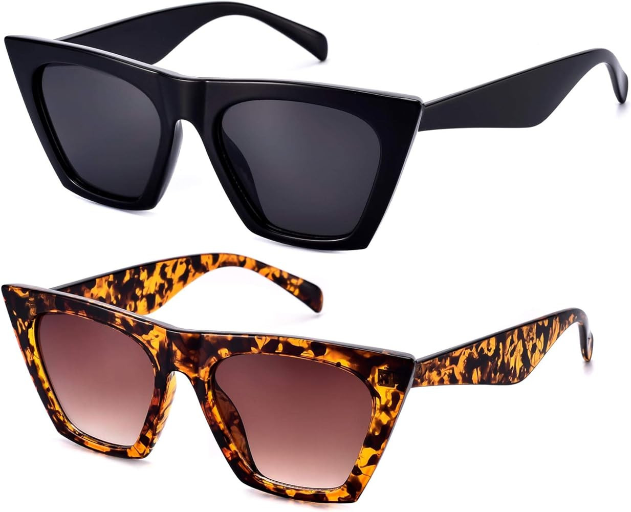 Mosanana Square Cateye Sunglasses for Women Fashion Trendy Style MS51801 | Amazon (US)