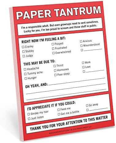 Knock Knock Paper Tantrum Nifty Note | Amazon (US)