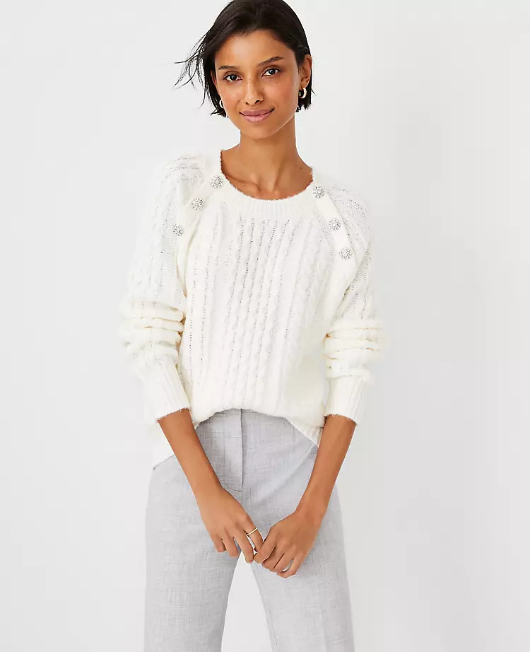 Petite Jeweled Sweater | Ann Taylor | Ann Taylor (US)