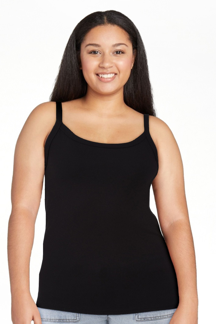 No Boundaries Ribbed Cami Top, 1 or 5-Pack, Women's - Walmart.com | Walmart (US)