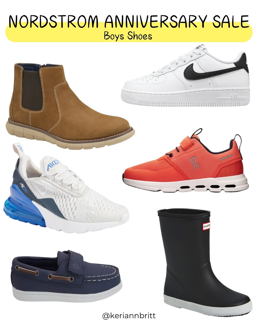 Nordstrom Anniversary Sale - Boys Shoes

Back to school shopping / kids shoes / sperry / hunter rain boots / Nike Air Force ones / tennis shoes / toddler shoes 

#LTKShoeCrush #LTKKids #LTKSaleAlert