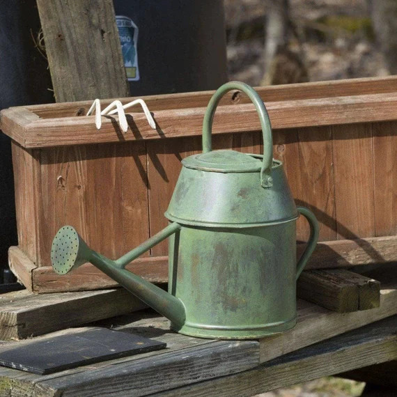 Antique Green Watering Can  Garden Decor  Garden Tools  | Etsy | Etsy (US)
