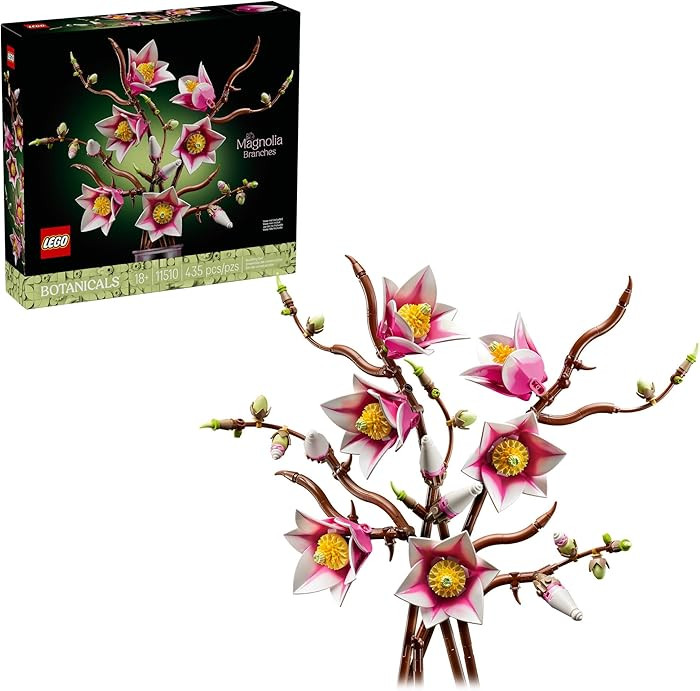 LEGO Botanicals Magnolia Branches Building Set for Adults, Ages 18+ - Artificial Flowers for Home... | Amazon (US)