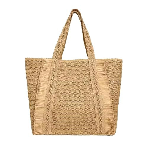 CHIC DIVINNA Straw Beach Tote Bags for Women, Handmade Straw Purse Raffia Woven Bag For Summer Travel (01) | Amazon (US)