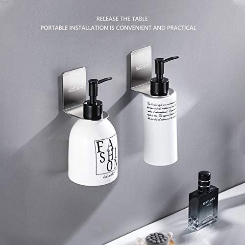 Non Drilling Adhesive Shower Gel Bottle Rack, Shampoo Dispenser Bottle Holder Hand Soap Dispenser... | Amazon (US)